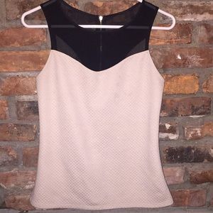 EXPRESS TOP BLACK MESH/CREAM